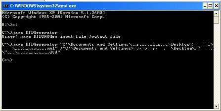 DTD Generator Command