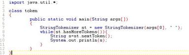 Java Tokenize